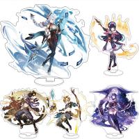 Anime Genshin Impact Decor Wish Standing Sign Acrylic Model New Figure Diluc Yae Miko Raiden Shogun Kokomi Sign Fans Gifts