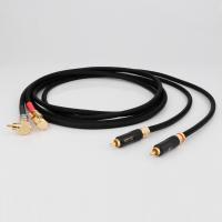 【YF】 HI-End 99.998  OFC Copper RCA Interconnect Cable Audio HIFI With Nakamichi 90 Degree Right Angle To WBT Connector