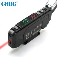 CHBG BS-N22 NPN PNP เครื่องขยายเสียงไฟเบอร์ออปติกเซนเซอร์ Photoelectric Switch Optic โปร่งใส NO NC ปรับความไวสูง