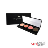 MTI Sign Collection SIGN EYESHADOW PALLETTE 4 COLORS ซายน์ อายแชโดว์ อายแชโดว์เนื้อละเอียด เม็ดสีแน่น เกลี่ยง่าย ติดทน