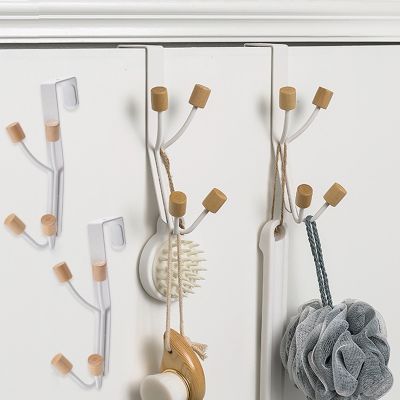 【YF】 Kitchen Cabinet Door Back Hook Over Clothes Hanging Rack Room Behind the Sundries Storage Holder