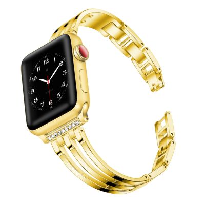 【Hot Sale】 Suitable for 22mm watch strap AppleWatch76 generation trident diamond bracelet steel