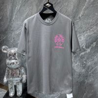 High Quality Chrome Heart spring and summer new short-sleeved T-shirt mens 2023 loose cotton