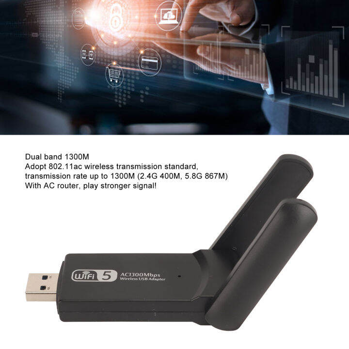 อะแดปเตอร์-wifi-ปลั๊กแอนด์เพลย์อินเทอร์เฟซ-usb3-0-1300ม-2-4g-5-8g-อะแดปเตอร์-wifi-ดูอัลแบนด์สำหรับโทรศัพท์มือถือ