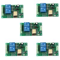 5X Esp8266 Esp-12F Wifi Relay Module 2Channel 5V/8-80V Network Relay Switch for Arduino Ide Smart Home App Remot Control