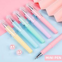 Korean Macaron Mini Gel Pen Portable 0.5mm Black Ink Signature Pen