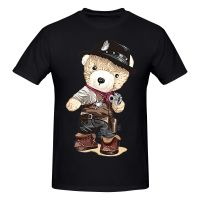 2022 Fashion Leisure Funny Cartoon Shotgun Teddy Bear T-shirt Streetwear  Graphics Tshirt s Tee Tops - T-shirts - AliExpress