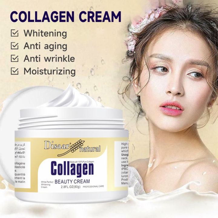 DISAAR Collagen Cream Face Cream Lighten Dark Spots Repair Damaged Skin ...