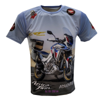 CRF 2023！New！1100L Honda African Twin Adventure 3D Printed Motorcycle T-shirt 2019 2020 CRF African Twin High quality products （Freeprinting of names）