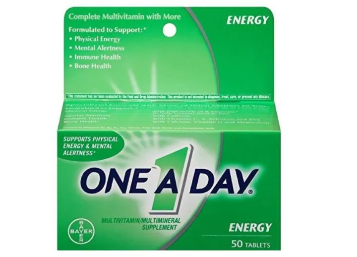 One A Day Energy Multivitamins Supplement 50 tabs for Men and Women ...