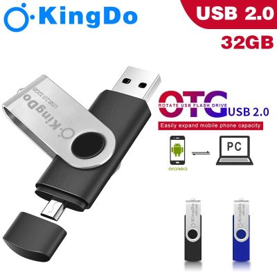 👍โปรแรง++ USB Flash Drive Kingdo 2 in 1 OTG 32GB 64GB 128GB Pendrive Memory stick Pen Drive คีย์ USB สำหรับ Android / PC ราคาถูก