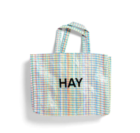 Multi Check Shopper Bag