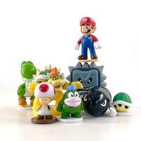 【SALE】 psychcorera1986 สุ่ม1ชิ้นการ์ตูนซูเปอร์มาริโอโมเดลเคลื่อนไหวมาริโอ Luigi Yoshi เห็ด Bowser ตุ๊กตาของขวัญเด็กของสะสมของเล่นแอคชั่นฟิคเกอร์