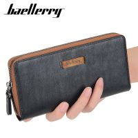 （Layor wallet）Baellerry กระเป๋าถือสไตล์เกาหลีแบบใหม่ผู้ชาย,กระเป๋าใส่เหรียญกระเป๋าสตางค์หนังนุ่มใส่บัตรได้เยอะจุของได้เยอะกระเป๋าใส่เหรียญแฟชั่น