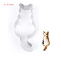 Kannert Cat รูปร่างอลูมิเนียมบิสกิต Bakeware Fondant เค้กแม่พิมพ์ Diy Sugar Craft 3d Pastry Cookie Cutters เบเกอรี่เครื่องมือ