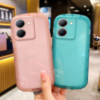 เคสใสสำหรับ VIVO Y36 5G Y27 5G เคสโทรศัพท์ใสซิลิโคน TPU นิ่มปกป้องเลนส์สีลูกกวาดฝาหลัง Vivo Y27 5G