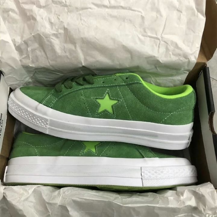 ONESTAR/Converse one star green suede joint star board shoes male ...