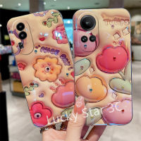 ปลอกอ่อนใหม่สำหรับ OPPO Reno10 Pro Pro+ 5G A58 A78 4G เคส Phone Case ลวดลายดอกไม้3D เคสโทรศัพท์ฝาหลังป้องกันโทรศัพท์