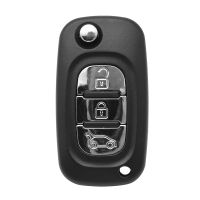 รถ Remote Flip Key Shell สำหรับ LADA Priora Kalina Granta Xray X-Ray เปลี่ยนกรณี3ปุ่ม Uncut Blade 2014 -2019