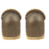 2X Sewing Thimble Finger Protector Shield Protector Fingertip Thimble Pin Needles Partner Thimbles S