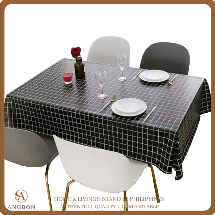 Angbon Country Style Table Cloth Pvc, Country Style Tablecloths