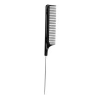 Highlighting Fine-tooth Metal Pin Hairdressing Hair Styling Rat Tail Comb Black Plastic Fine-tooth Hair Comb Beauty Tools New