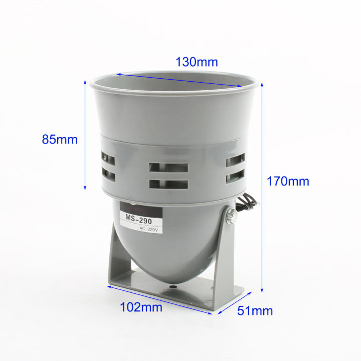 new-arrival-chexiuhua-ms-290ไซเรนมอเตอร์โลหะขนาดเล็กระบบป้องกันไฟฟ้า12v-dc-24v-dc-110v-ac-220v-ac