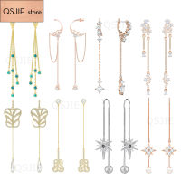 High quality SWA tassel style has noble temperament. Long tassel female Earrings charming fashion jewelry gift for mom