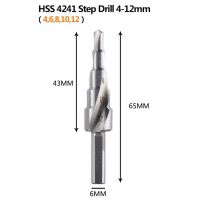 GJPJ-Dreanique Step Drill Bit And Dill Bit Set  4-12 4-20 4-32 Hss 4241 Drilling Power Tools For Metal Wood Hole Cutter Cone Drill