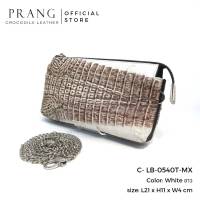 Prang Crocodile Leather Cross Body Lady Bag กระเป๋าสะพายข้าง ผู้หญิง หนังจระเข้ C-LB-0540T-MX