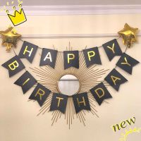 Happy birthday banner letters party supplies birthday decoration