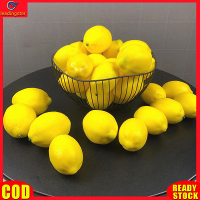 LeadingStar RC Authentic 12pcs Artificial Fake Lemons Realistic Faux Fruits Photography Props For Home Kitchen Table Decoration