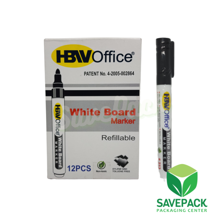 HBWWhite Board Marker, Black (refillable) Lazada PH