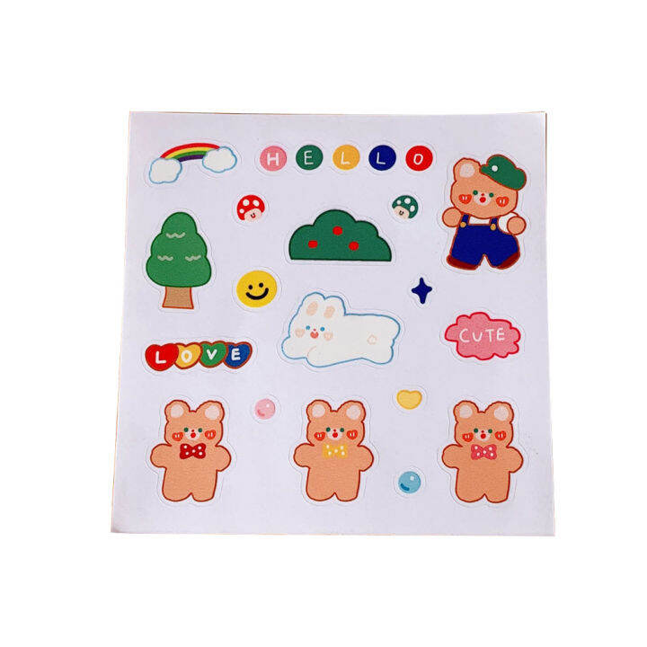 small-stickers-for-notebooks-handmade-stationery-stickers-japanese-cartoon-stickers-cute-stationery-stickers-ins-style-stickers