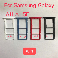 ใหม่ที่ใส่ถาดซิมสำหรับ Samsung Galaxy A11 A115F ถาดซิมการ์ดใส่ถาดใส่อะแดปเตอร์ซ็อกเก็ตอะไหล่ซ่อม-anyengcaear