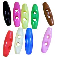 10PCS 30-50MM Oval Shape Resin Two Eye Button Toggle Buttons Sewing Craft DIY Accessory Coat Cloak Jacket Blazer Sweater Button Haberdashery