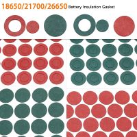 20 500pcs 18650 21700 26650 Li-ion Battery Insulation Gasket Green Red Barley Adhesive Paper Glue Fish Electrode Insulated Pads