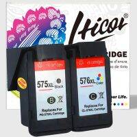 Hicor Remanufactureed 575 XL 576 Xlpg575 Cl576 PG575หมึก CL576กระสวยหมึกสำหรับแคนนอน PIXMA Ts3551i Ts3550i เครื่องพิมพ์ Tr4751i Tr4750i