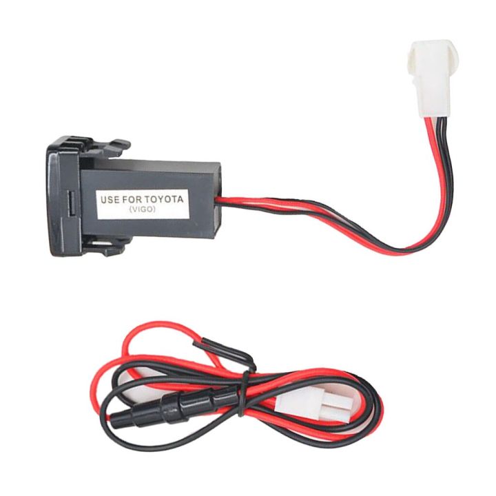 Dual USB Socket Dashboard Charger Audio Socket Module For TOYOTA Hilux ...