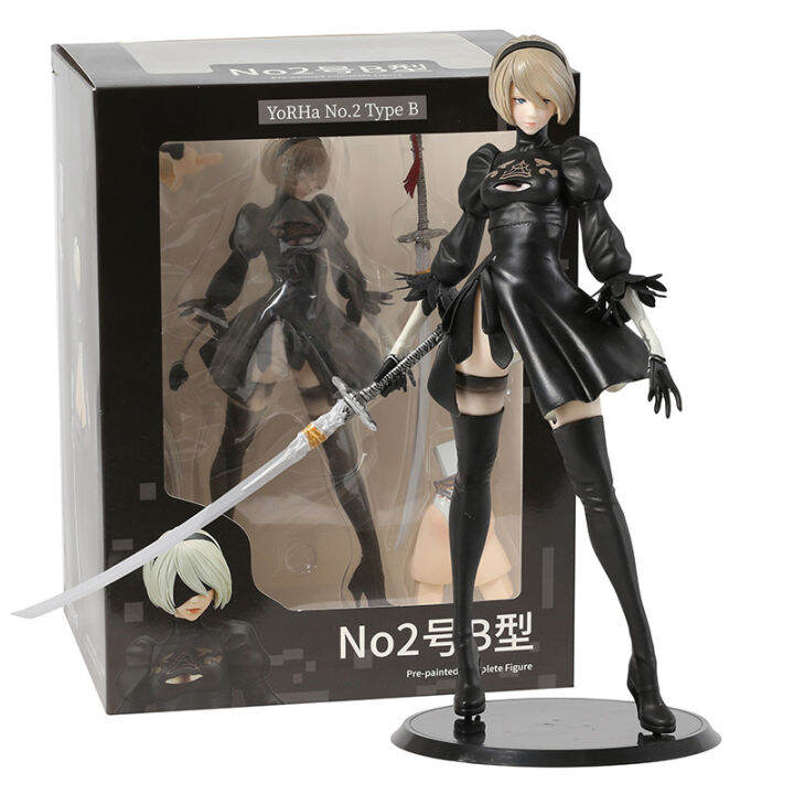 NieR Automata Yorha No. 2 Type B 2B Anime Girl Figure Collectible