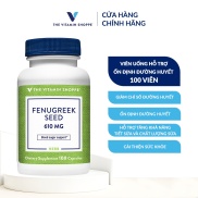 Viên uống hỗ trợ ổn định đường huyết The Vitamin Shoppe Fenugreek Seed