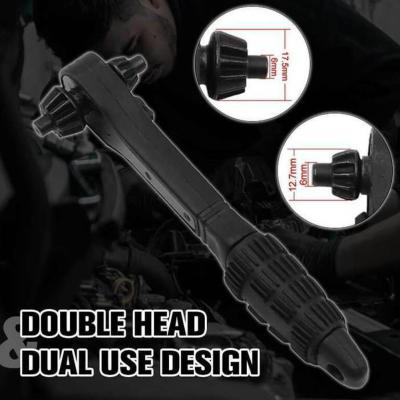 2-in-1 Double-ended Ratchet Wrench Drill Chuck Simple Practical And Accessory R0F2