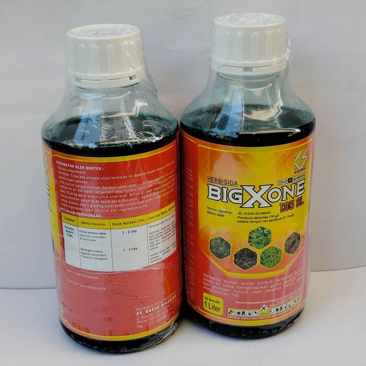 Bigxone 135 Sl 1 Liter Herbisida Obat Pembasmi Rumput Liar And Gulma