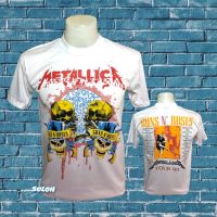 เสื้อวง METALLICA วงร็อค ไม่มีตะเข็บข้าง คอฟิต ป้ายUS เสื้อวินเทด เสื้อทัวร์ วงร็อคต่างประเทศ