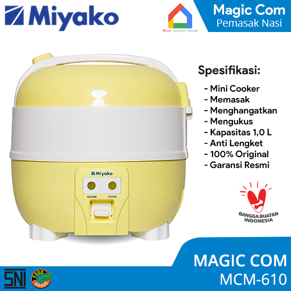 Magic Com Miyako MCM610 Kecil / Rice Cooker Miyako MCM610 [1,0 L