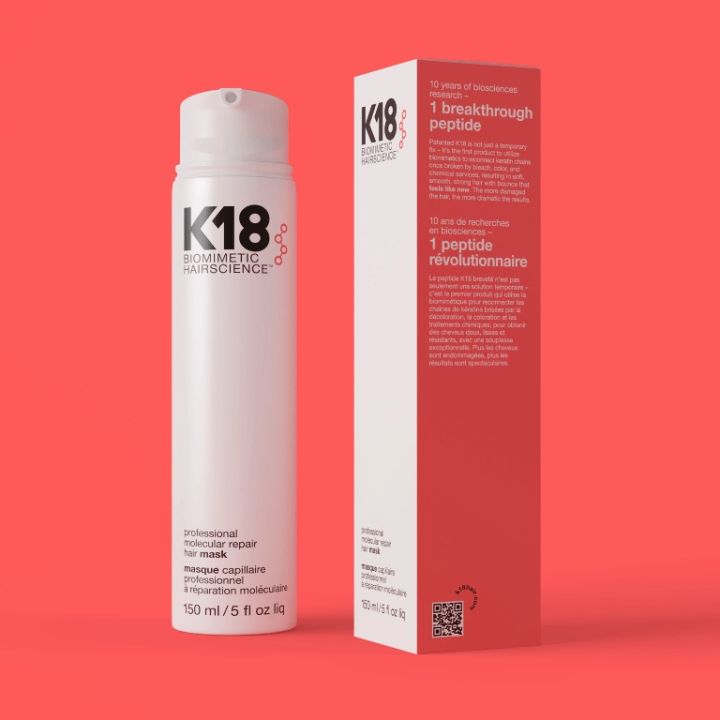 ของแท้ขนาด 150 ml K18 HAIR LEAVE-IN MOLECULAR REPAIR HAIR MASK 150 ml ของแท้