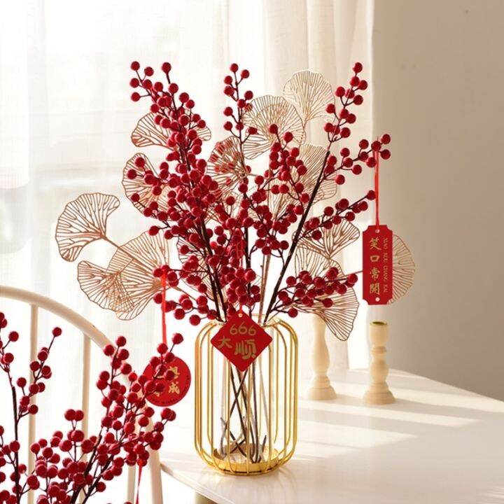 1pcs-red-berry-branch-fortune-fruit-artificial-flower-diy-christmas-wedding-table-decoration-valentines-day-gifts