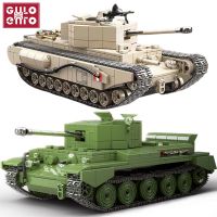 เชอร์ชิลล์บล็อกตัวต่อรถถังทหาร WW2 A27รถถังทหารราบ Cromwell MK VII ของขวัญ Kids Toys แบบอิฐสำหรับเด็กผู้ใหญ่