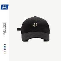 [Hat vendor]หมวกเบสบอลสำหรับผู้ชายผู้หญิง,หมวกสแน็ปแบ็กปักลายตัวอักษร H หมวกแฟชั่นหมวกกีฬากลางแจ้งหมวกคุณพ่อ Gorra