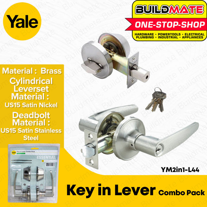 YALE Original 2IN1 Key In Lever Lock Set Combo Pack Entrance Leverset ...